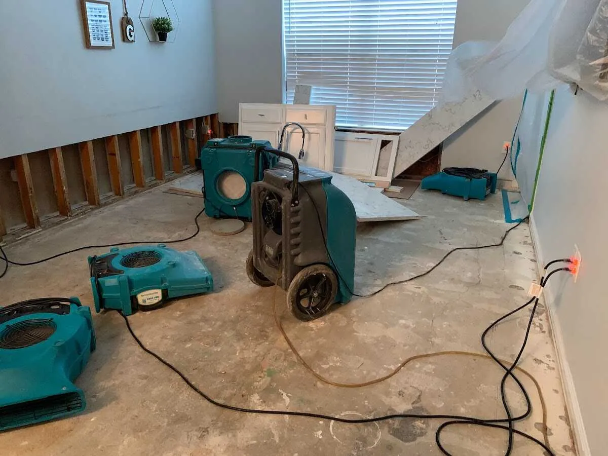 Dehumidifier in flood-cut room for Water Extraction & Removal in Deerpark